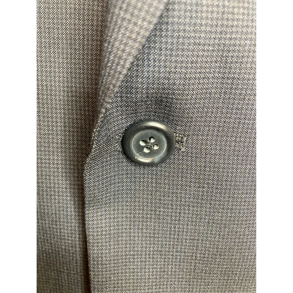 JOS A BANK Mens Charcoal Gray Wool Blazer Sz 40S Banker Business Academia Preppy